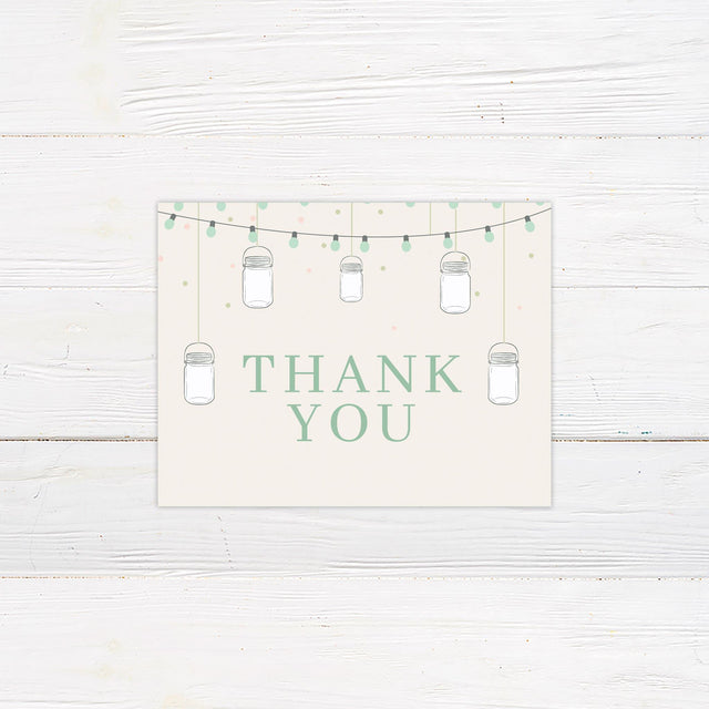 Mason Jars Thank You Card - goprintplus