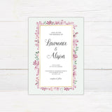 Floral Frame Invitations - goprintplus