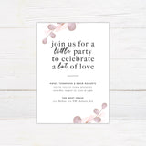 Mauve Leaf Invitations - goprintplus