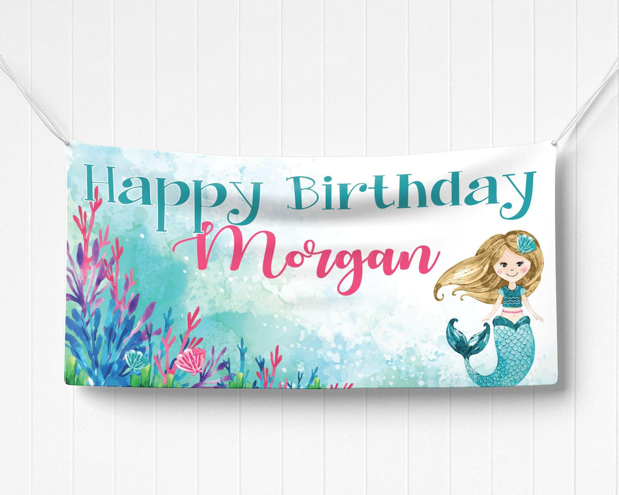 Mermaid Birthday Party Invitation - goprintplus