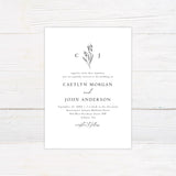 Minimal Flower Invitation - goprintplus