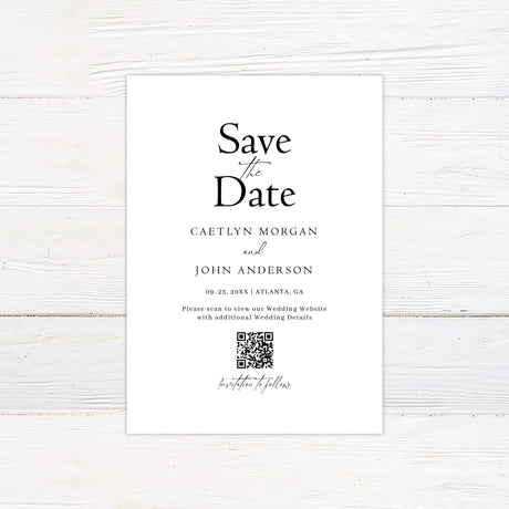 Minimal Flower Save The Date - goprintplus