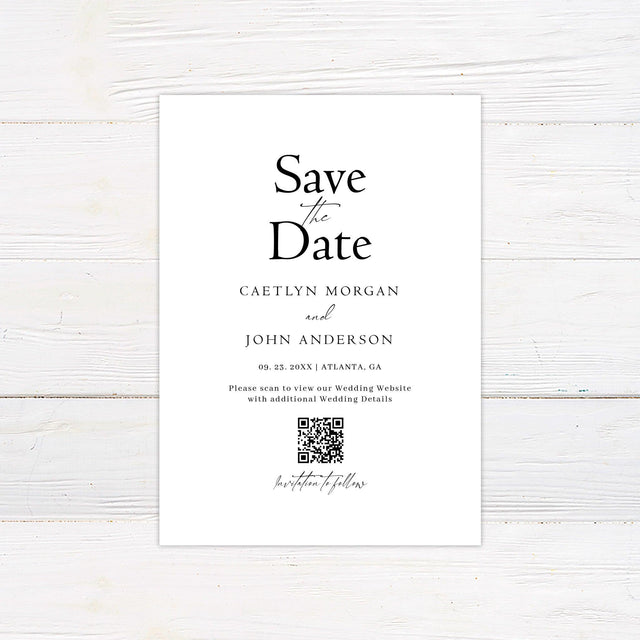 Minimal Flower Save The Date - goprintplus