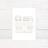 Minimal Foliage Invitation - goprintplus