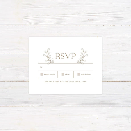 Minimal Foliage RSVP - goprintplus