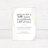 Minimal Gold Ribbon Invitations - goprintplus