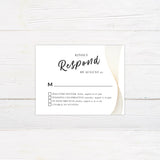 Minimal Gold Ribbon Invitations - goprintplus