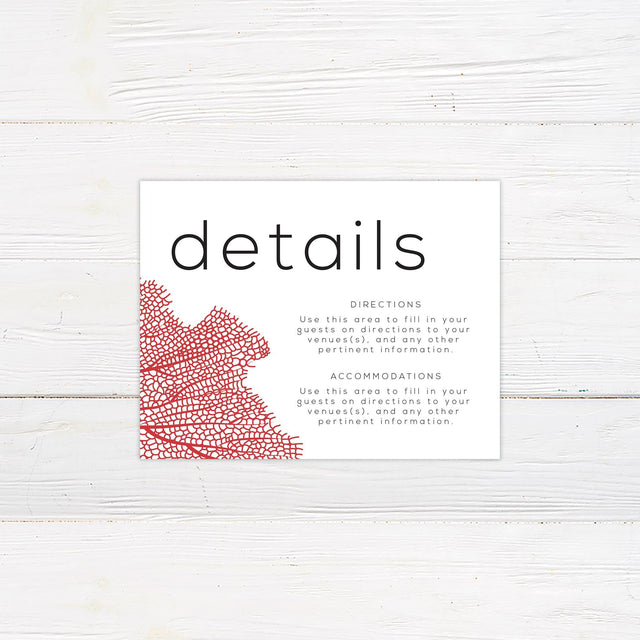 Minimal Leaf Details Cards - goprintplus