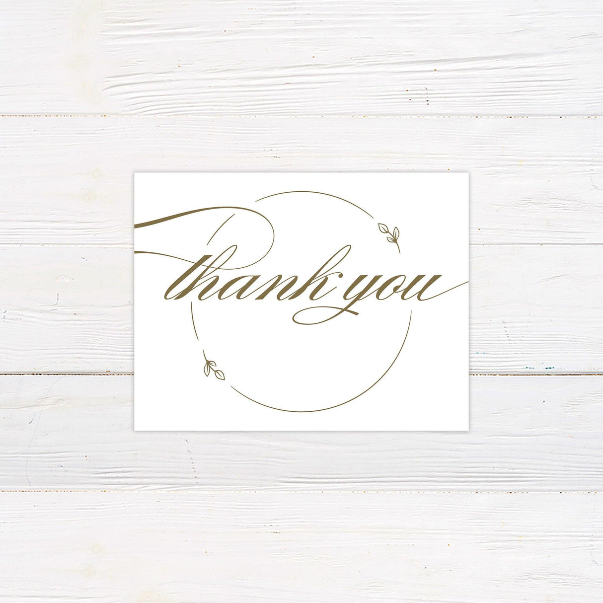 Minimal Vintage Floral Leaves Invitation - goprintplus