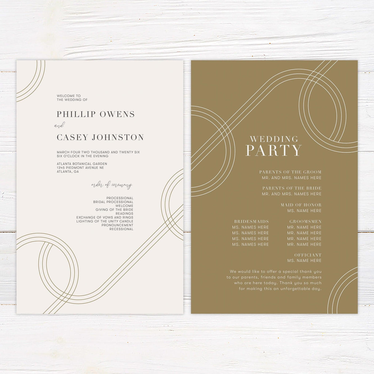 Geometric Curves Invitation - goprintplus