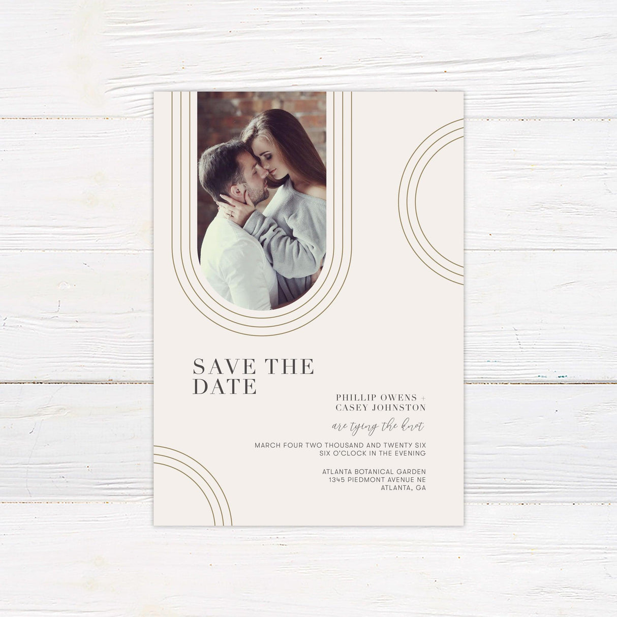 Geometric Curves Save The Date - goprintplus