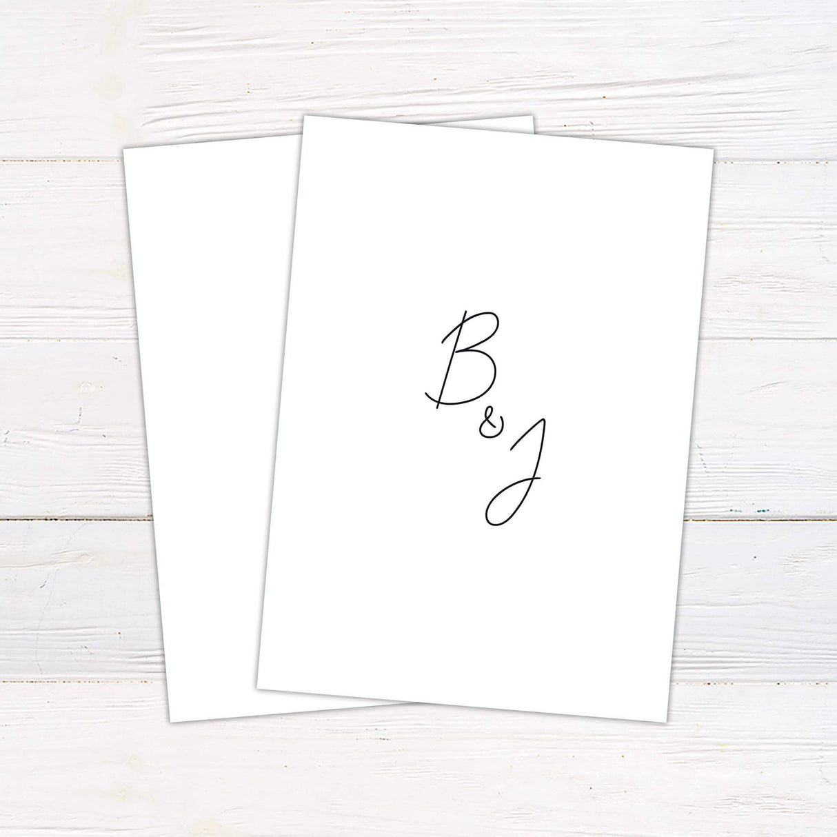 Minimalist Script Invitations Go Print Plus goprintplus