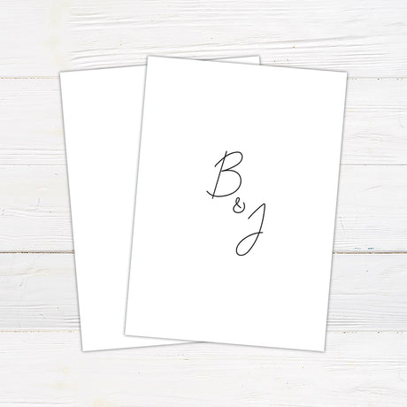 Minimalist Script Invitations - goprintplus