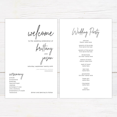 Minimalist Script Invitations - goprintplus