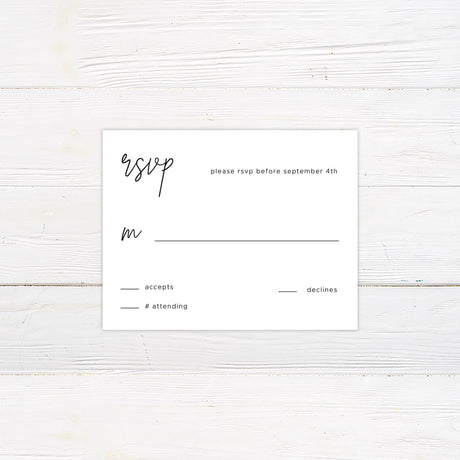 Minimalist Script Invitations - goprintplus