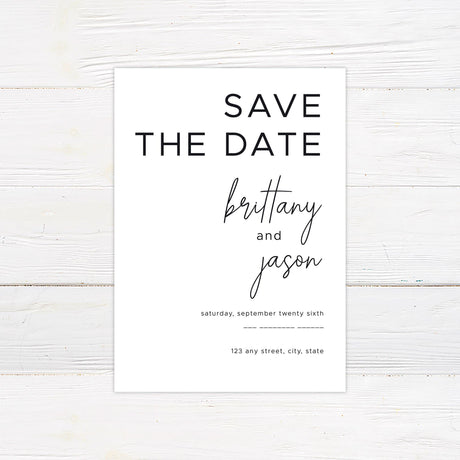 Minimalist Script Invitations - goprintplus