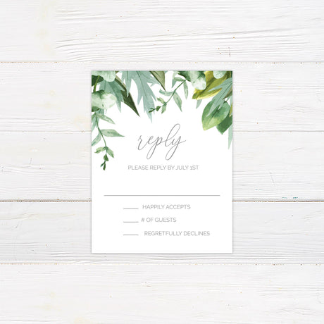 Mint Garden Invitations - goprintplus