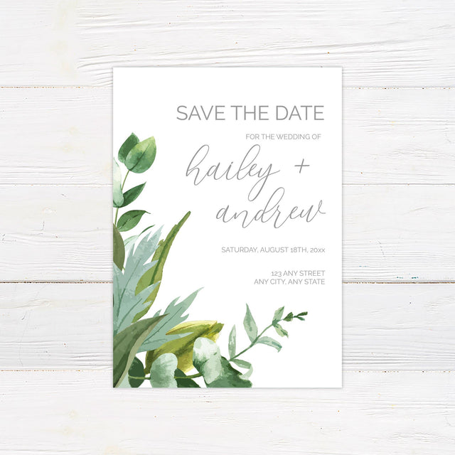 Mint Garden Save The Date - goprintplus