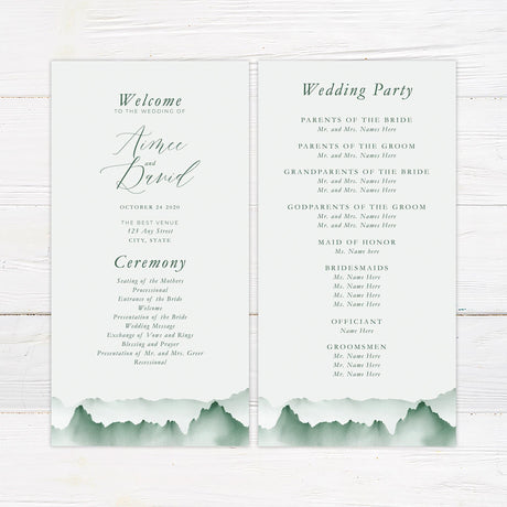 Misty Mountains Invitations - goprintplus