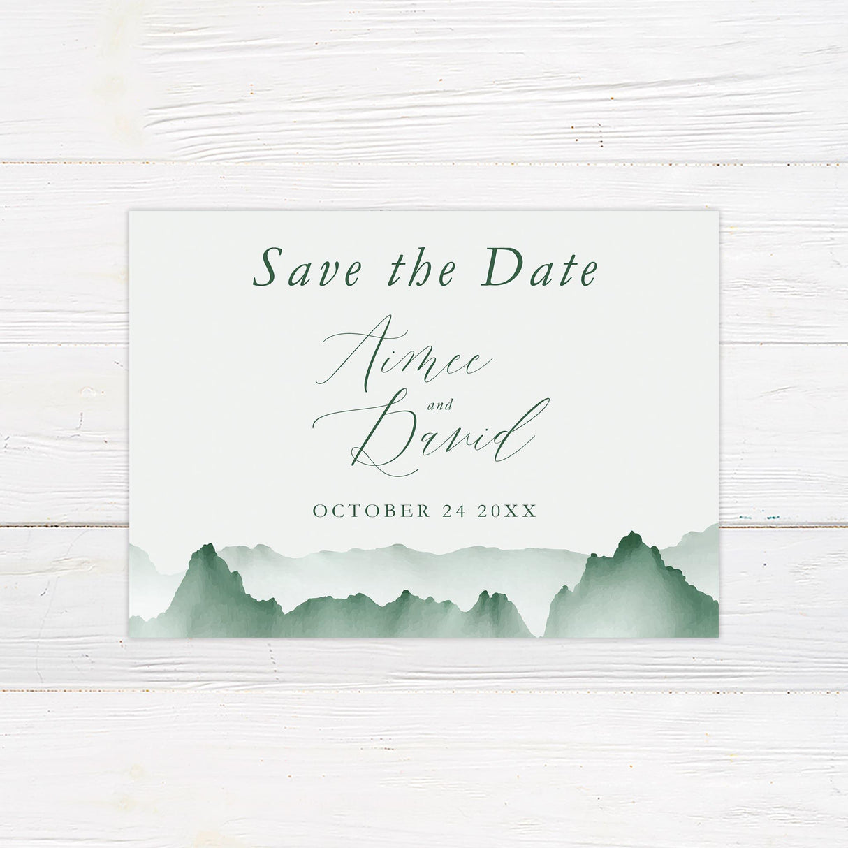 Misty Mountains Invitations - goprintplus