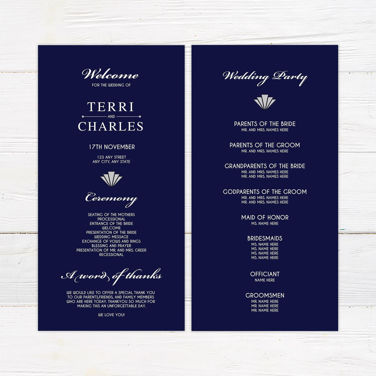 Modern Deco Invitations - goprintplus