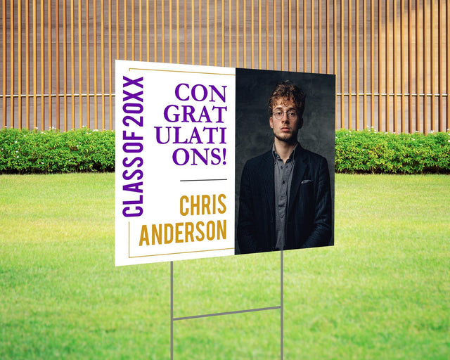 Modern Graduation Yard Sign - goprintplus