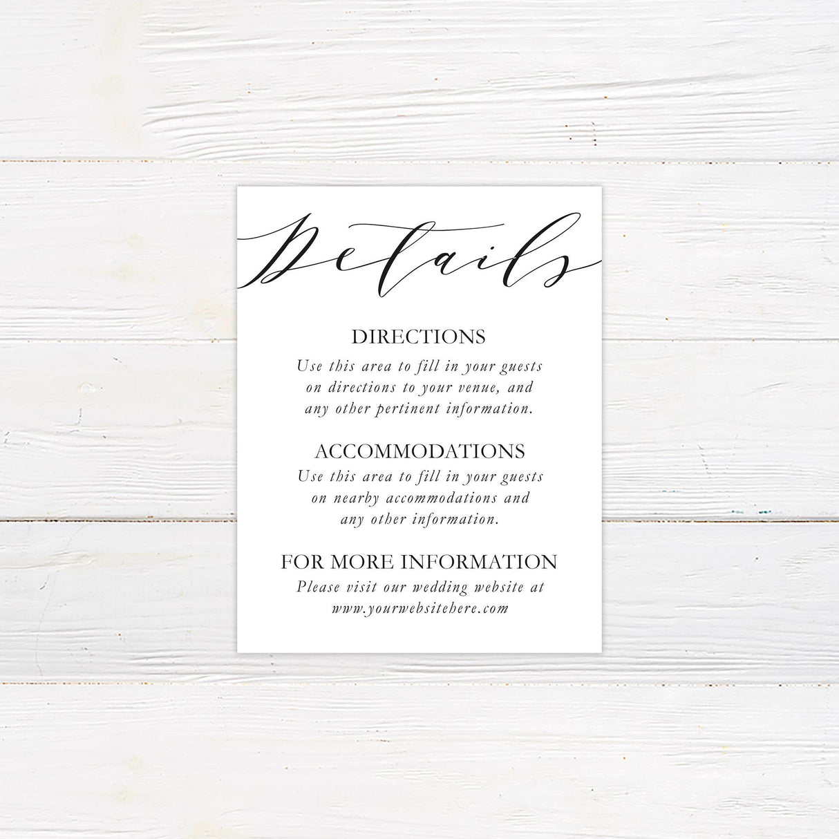 Modern Script Details Cards - goprintplus