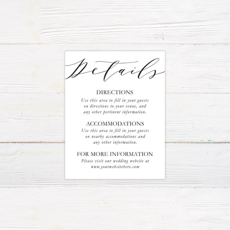 Modern Script Details Cards - goprintplus