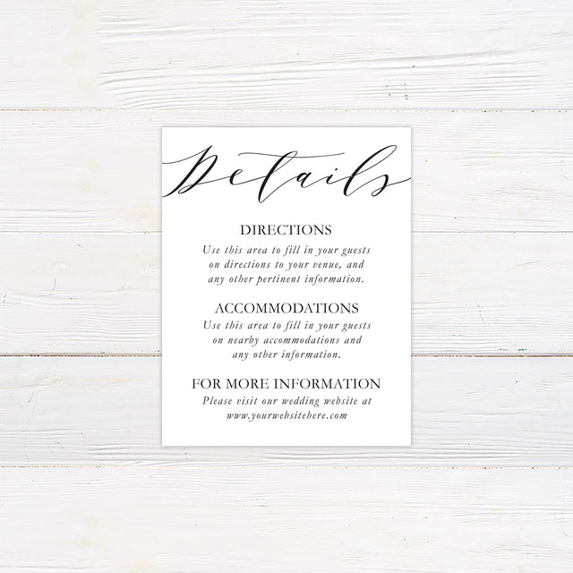 Modern Script Details Cards - goprintplus