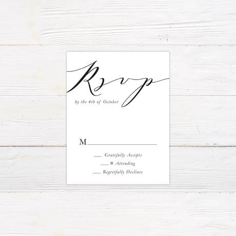 Modern Script RSVP - goprintplus