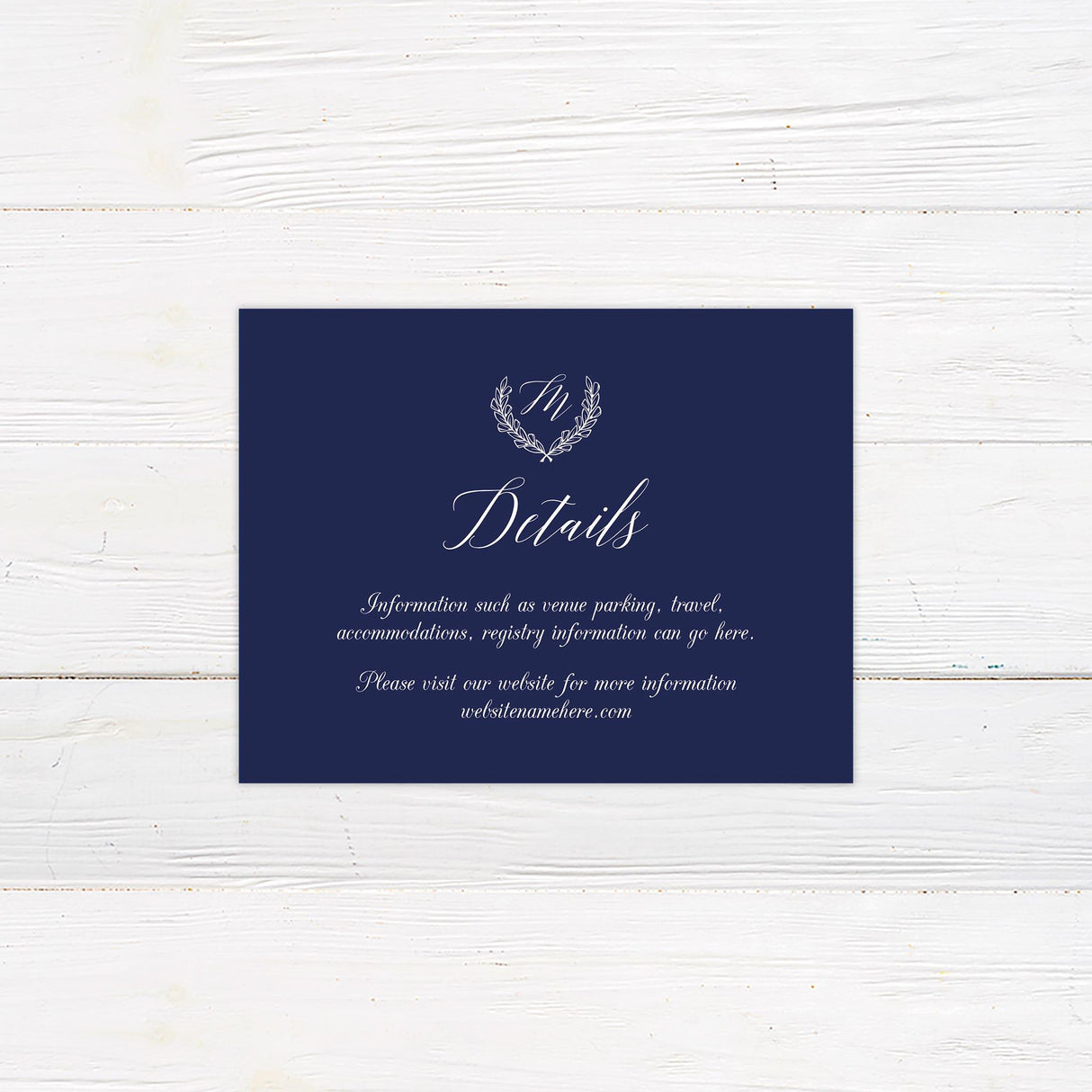 Monogram Crest Invitations - goprintplus