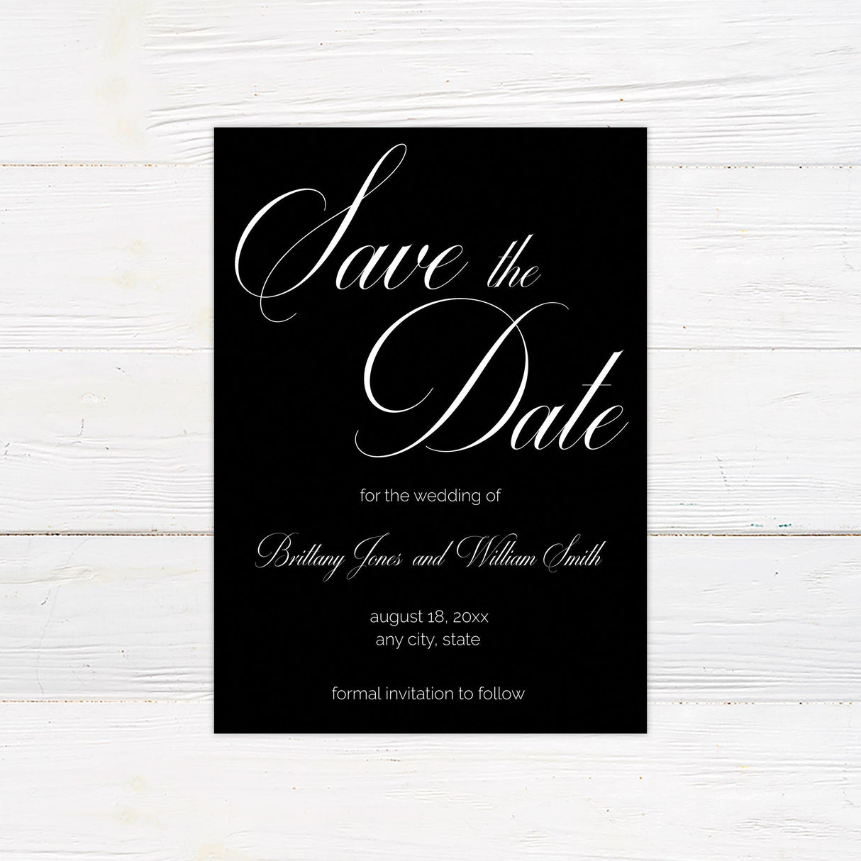 Monogram Save The Date - goprintplus