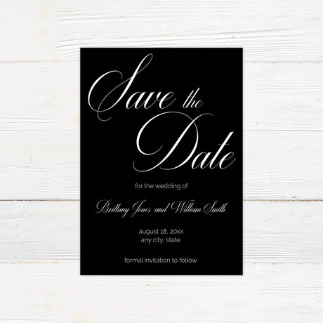 Monogram Save The Date - goprintplus