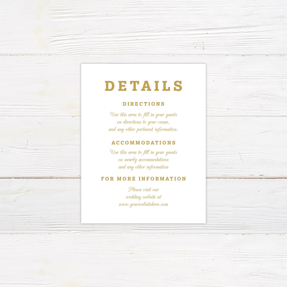 Monogram Shield Details Card