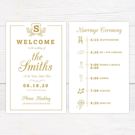 Monogram Shield Invitations - goprintplus