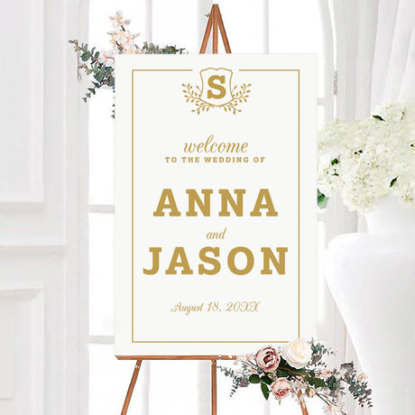 Monogram Shield Invitations - goprintplus