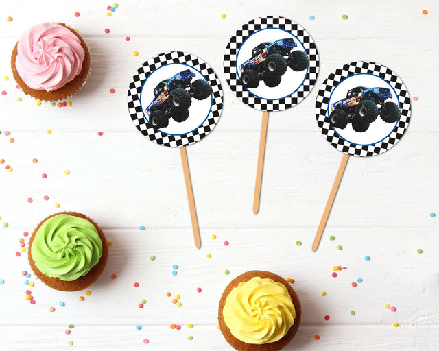 Monster Truck Cupcake Topper - goprintplus