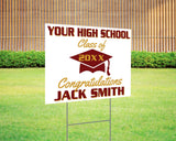 Mortarboard Hat Graduation Yard Sign - goprintplus