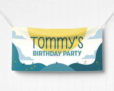 Mountain Birthday Banner - goprintplus