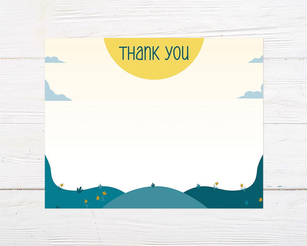 Mountain Birthday Thank You Card - goprintplus