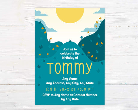 Mountain Birthday Party Invitation - goprintplus