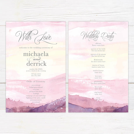 Mountains at Dusk Invitations - goprintplus