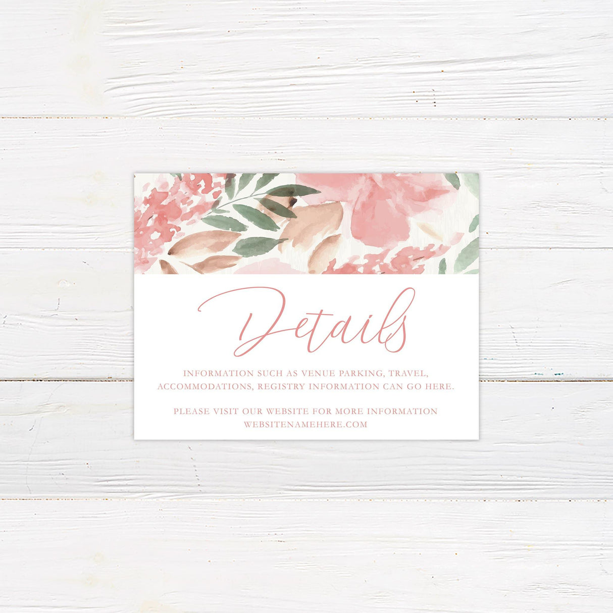 Muted Floral Invitations - goprintplus