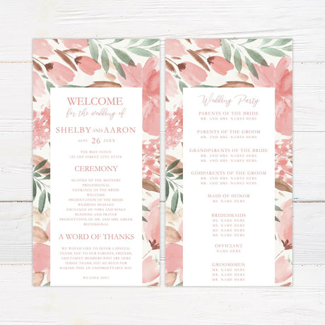 Muted Floral Invitations - goprintplus