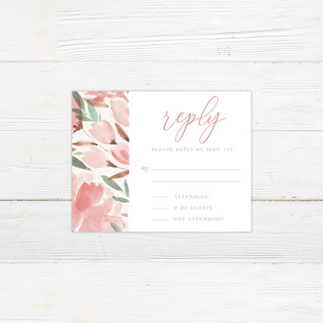 Muted Floral Invitations - goprintplus