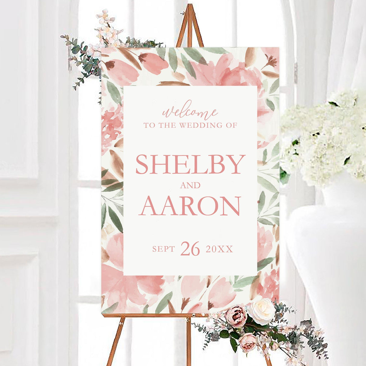 Muted Floral Invitations - goprintplus