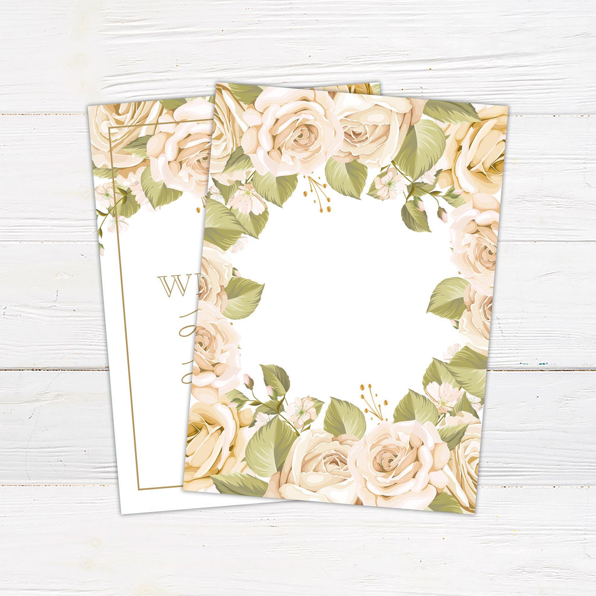 Muted Roses Invitations - goprintplus