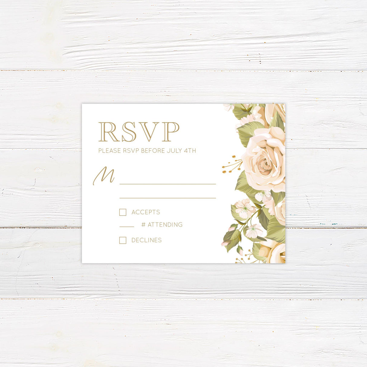 Muted Roses RSVP - goprintplus