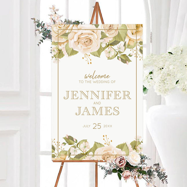 Muted Roses Sign - goprintplus