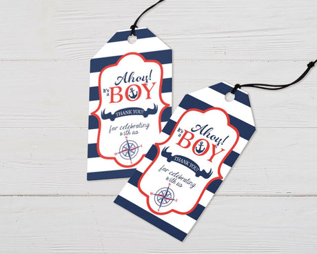 Nautical Boy Favor Tags - goprintplus